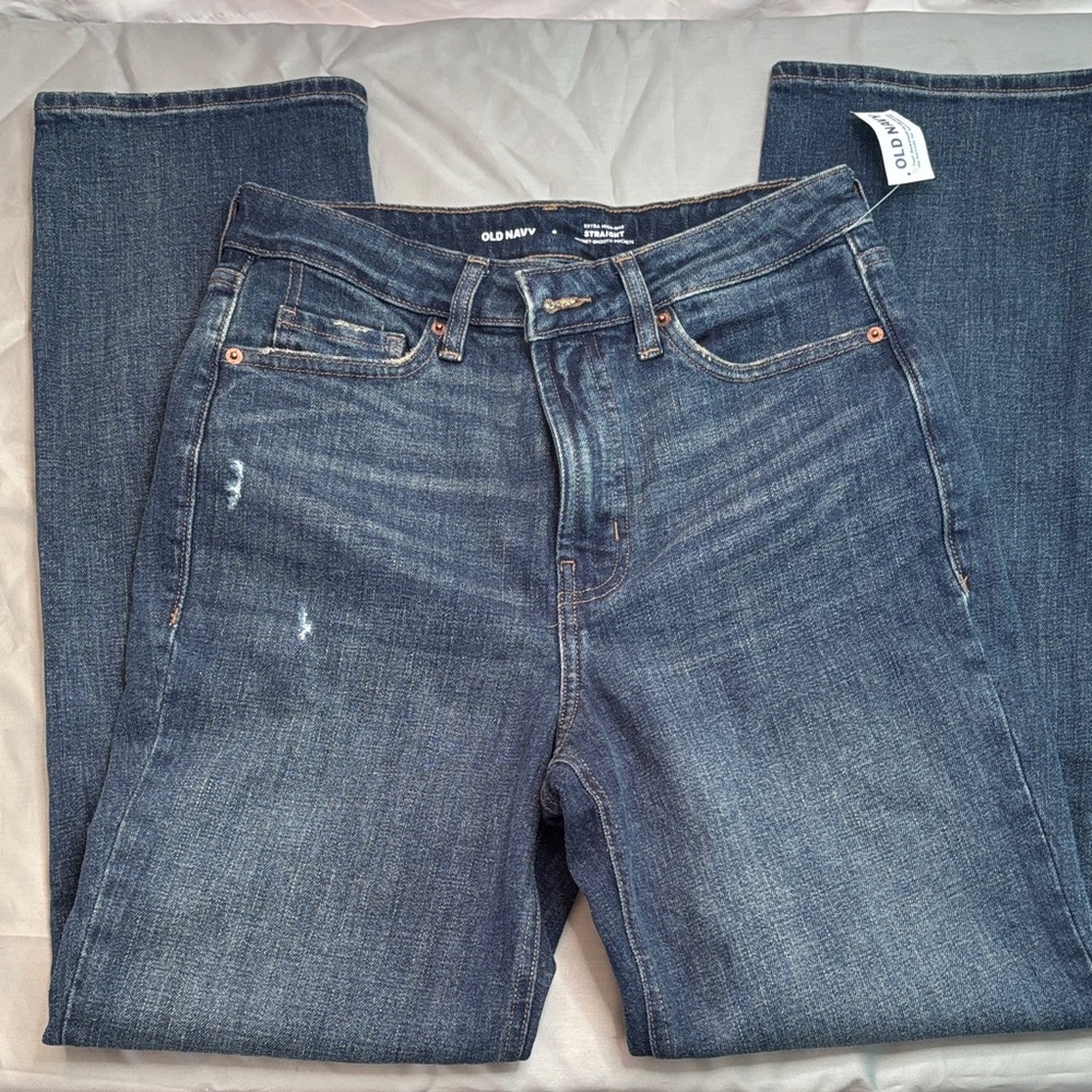 Old Navy Straight Extra High-Rise 👖 Jeans